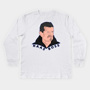 Mr Guenther Steiner Kids Long Sleeve T-Shirt